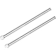 SPYLX Glass Stirring Rod with Flat Face Paddle Long Stirrer Multipurpose for Cocktail or Liquid Chemicals Laboratory (150 MM) - Pack of 2