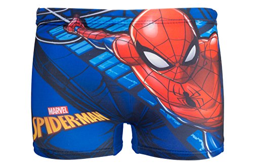 Spider-Man Bañador Boxer - para niño - G-SW02 [Azul - 8 años - 128 cm]