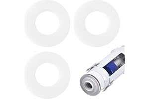 LFWZRY 3 Pièces Rondelle D'etanchéité de Remplacement pour Geberit 816.418.00.1, Joints d'Étanchéité en Caoutchouc de Silicone Transparent, Joint Chasse d'Eau WC Suspendu 63 x 32 x 3 mm