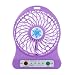 Produktbild FNKDOR Portable Rechargeable LED Light Fan Air Cooler Mini Desk USB 18650 Batterie Ventilateur (violet)