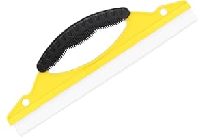 BLOOMIQUE Car Squeegee Silicone Glass Drying Blade - 30CM Flexible Water Wiper for Windscreen and Bathroom Window Cleaning
