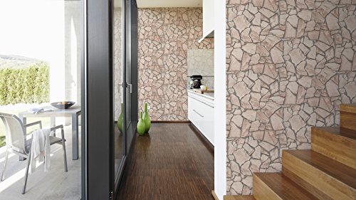 A.S. Creation 927323 Mustertapete in Natursteinoptik Wood n Stone, beige, braun, grau - 4