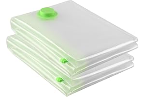 Hikkon Bolsas de Almacenamiento al Vacío - 2 Piezas Extra Grandes(130 x 100 cm) - Ahorro Espacio 80%, Ropa de Cama, Edredones, Almohadas,Sábanas,Mantas