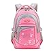 Produktbild Leefrei Schulrucksack Schulranzen Schultasche Sports Rucksack Freizeitrucksack Daypacks Backpack für Mädchen Jungen & Kinder Damen Herren Jugendliche mit der Großen Kapazität (Pink)