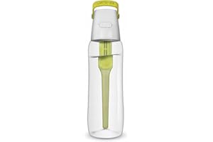 EMBRIIO EMBRO DAFI Filtering Water Bottle SOLID 0.7L with Activated Carbon Filter - Reduces Chlorine, Organic Impurities and Heavy Metals (Yellow)