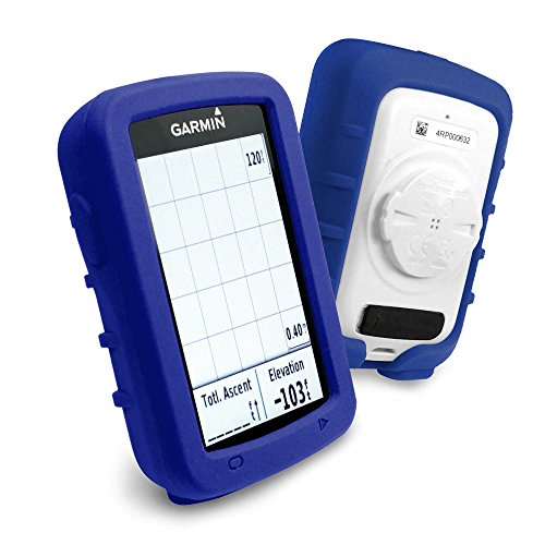 Tuff-Luv Funda de silicona para Garmin Edge Explore 820 - Azul