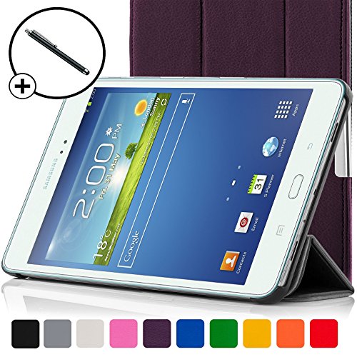 ForeFront Cases® - Kunstleder-Case mit Ständer Hülle für Samsung Galaxy Tab 3 8.0 8GB 3G + WiFi - mit magnetischer Auto-Sleep-Wake-Funktion - inkl. Bedienstift