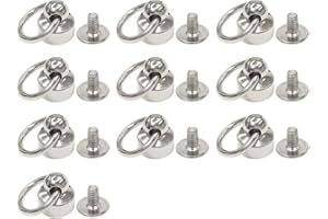 Mikrokos Nietbolzen-10-teilig Messingnietbolzen Zurückrunden Ringring Kopf Lederteile