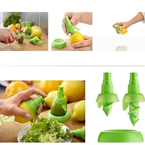 Lemon Spritze Citrus Saft Spritze Manuelle Obst Entsafter mit Teller Halter für Drehverschluss und Pumpe TOP - 5