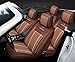 Produktbild Car Seat Cover, Linen Seat Cover Waterproof And Breathable 5 Seat Full Front And Rear Cover 12 Pcs-Suitable For Most Cars, Suv Or Van,Coffeecolor