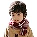 iikids®Unisex Kids Winter Scarves Baby Girls/Boys Soft Warm Knitted Wool Neckerchief Lattices 150*20cm