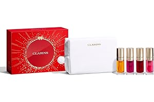 Clarins Gift Set | Radiant Lips Collection | Worth £108 | Includes 4 x Full Size Lip Comfort Oils