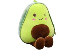 SURAKEY Muñeca de aguacate de peluche, aguacate de peluche suave y esponjoso, creativo 3D aguacate de peluche de juguete de peluche para niños
