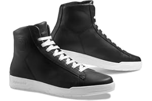 STYLMARTIN Unisex Core moto boot, negro y blanco, 42 EU
