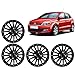 Auto Pearl-Premium Quality Car Full Black Wheel Cover Caps Black 15 inches Press Type Fitting For - Volkswgen Polo RS.1699.00