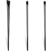 Set of 3 Eyeliner Brushes Fine Angle Eyebrow Brush Precision Ultra Fine Makeup Brushes Eyebrow Tint Brushes Cruelty Free Synt