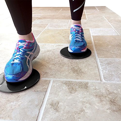 Elite Sportz Core Sliders und Gliding Disc Fitness Training – Sliders Fitness für den Kern – doppelseitig für den Einsatz auf Teppich oder Parkett - 4