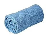 Sonnenstrick Erstlingsdecke / Babydecke / Kuscheldecke / Strickdecke aus 100 % Bio Baumwolle kba made in Germany