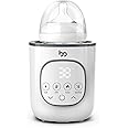 Baby Bottle Warmer, Warms Baby Feeds to Body Temperature in Minutes, Easy to Use, with Timer, Accurate Temp Control, Automatic Shut-Off, Warmer for All Bottles, Gray Cover