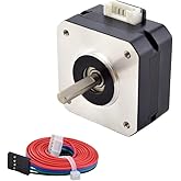 STEPPERONLINE E Series Nema 17 Stepper Motor 17Ncm 1A 23mm Body Length Pancake Stepper Motor 1.8 Degree for 3D Printer CNC