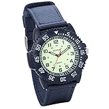 JewelryWe Herren Armbanduhr Army Mode Sport Stil Militär- Armee Pilot Canvas Stoff Band Quarz Analog Uhr Blau