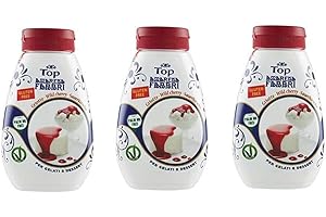 3x Fabbri gourmet sauce Topping Amarena schwarze Kirsche 225g Amarena süße Sauce zum Garnieren und Abdecken von Eis und Desserts