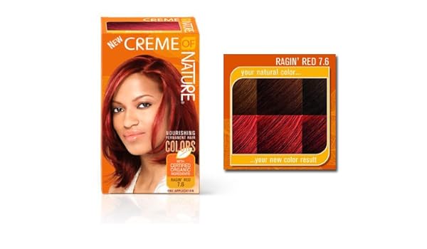 Creme Of Nature Hair Dye Color Ragin Red 7 6 Amazon Co Uk