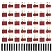 Produktbild YCNK 20 Paare T-Steckverbinder Deans Style-Stecker und Buchsen für RC LiPo Akku ESC Motor Männliche und weibliche + 20pcs Schrumpfschläuche Set