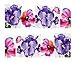 SENECIO(TM) Purple 3D Oil Printing French Nail Art Manicure Decals Water Transfer Stickers 1 Sheet RS.110.00