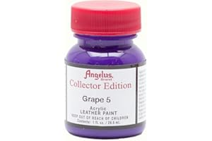 Angelus Collector Edition Color Cuero Zapatillas Zapatos Cuero Carteras Sillón Colorear 29,5 ml (Grape 5)