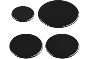 YUETTYY Coperture universali per bruciatori di fornelli a gas, set da 4 cappellini per fornello 55mm/2 * 75mm/100mm per fornelli a gas SABAF, accessori per fornelli a gas (piatti)