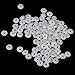 Resin Snap Fasteners Buttons Poppers 10.7mm Pack of Approx.100 Sets White