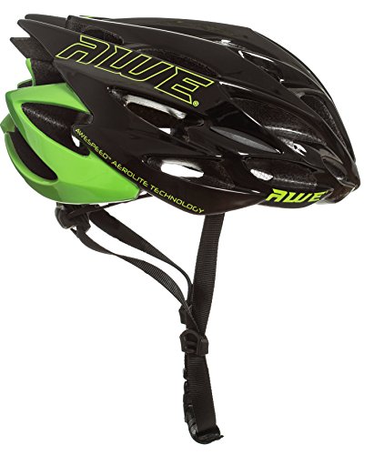 AWE® AWESpeed™ In-Mould Helm Erwachsene Männer Straßen-Radsport 56-58cm Schwarz-Grün - 2