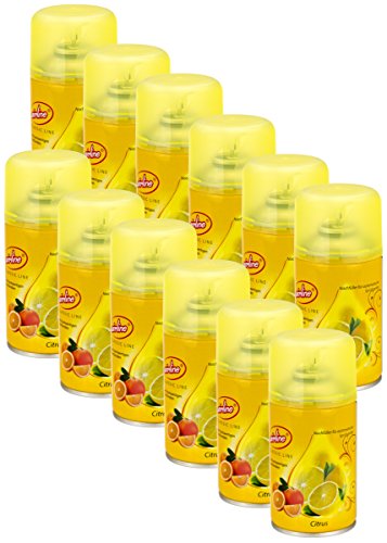 Preisvergleich Produktbild Airline Raumduft Nachfüllkartusche Citrus 12 x 250 ml