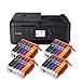 Produktbild Canon Pixma TR7550 TR-7550 All-in-One Farbtintenstrahl-Multifunktionsgerät (Drucker, Scanner, Kopierer, USB, WLAN, LAN, Apple AirPrint) Schwarz + 20er Set IC-Office XXL Tintenpatronen 580XXL 581XXL