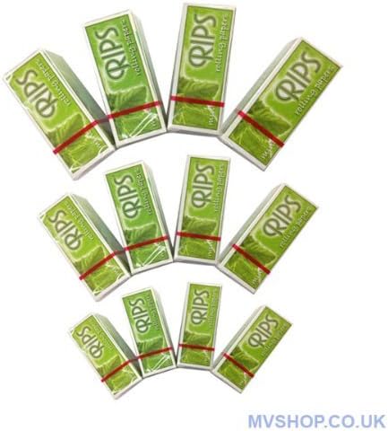 12 x RIPS ROLLING PAPER MINT FLAVOR- by velson