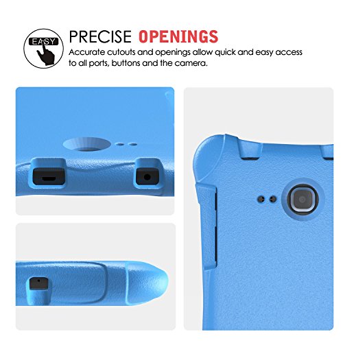 Samsung Galaxy Tab A 7 Hülle Case – MoKo Superleicht EVA Stoßfest Kinderfreundlich Kinder Schutzhülle Tasche Schale Folio Bumper Cover für Samsung Galaxy Tab A 7.0 Zoll SM-T280/SM-T285 2016 Tablet-PC, Blau - 2