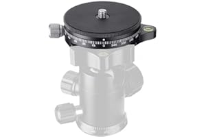 Vbestlife Abrazadera de la Placa de Liberación Rápida de la Aleación de Aluminio para Trípode de Disco de 360 ° FC-60 Giratoria Panorámico Ballhead para DSLR