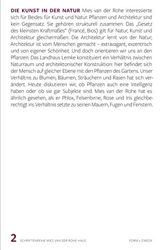 Preisvergleich Produktbild Die Kunst in der Natur (Schriftenreihe Mies van der Rohe Haus)