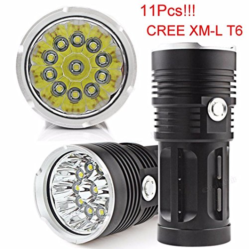 Oyedens 28000lm 11 X Cree XM-L T6 Jagd-Taschenlampe LED 4 X 18650 Lampe Taschenlampe Taschenlampe - 2