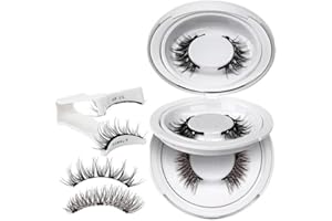 COAVEL 2 pares de Pestañas Postizas Magnéticas Naturales efecto 3D. Ojos de gato reutilizables kit con aplicador – magnetic lashed imantadas, sin pegamento ni delineado, fácil colocación, extension, lifting