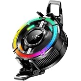 Coofbe G&ouml;steregeli 6000 RPM Turbo Fan Işıklı Klipsli Buz Etkili Telefon Soğutucu Radyat&ouml;r T&uuml;m Telefonlara Uyumlu