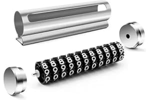 Jouis Numaratör Araç Park Alüminyum Kasa Çevirmeli Araç İçi Park Telefon Numaratör Park Numarası Parkmatik Araç Torpido Üstü Parktel Telefon Yazısı (Gri)