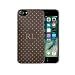 Produktbild hairyworm - personalisiert, individuelle, Initialen braune Strasssteine Semi Netzkabel Plastik Handyhülle, Cover, Hartplastik Telefon Hülle Gerät Cover, Telefon Rückschale, Telefon Schutz