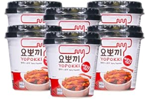 WaNaHong Yopokki Rice Cake Tteokbokki with Spicy Sauce (Pack of 6)
