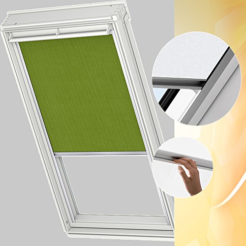 VELUX Sichtschutzrollo manuell GGU, GPU, GHU, GTU, GXU, GGL, GPL, GHL, GTL, GXL MK08 Uni Grün - 4079S