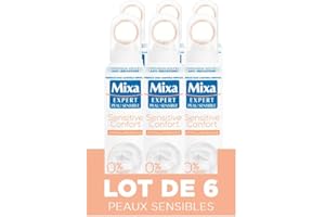 Mixa - Déodorant Femme Atomiseur Anti-Transpirant 48h Sensitive Confort Hypoallergénique - 150 ml - Pack de 6