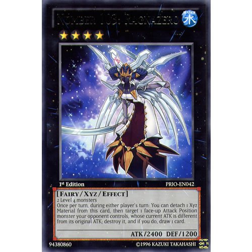 PRIO-EN042 1st Ed Number 103: Ragnazero Rare Card Primal Origin Yu-Gi-Oh Single Card
