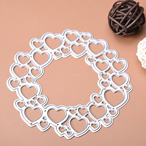 Hearts Metal Cutting Dies – For Scrapbooking, Card Making & Embossing – Carbon Steel