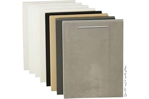 Holzgrusskarten.at Geschirrspülerfront voll-, teilintegrierte Spülmaschinen, Geschirrspülertür in Beton - 594 x 665 mm, 19mm Stärke